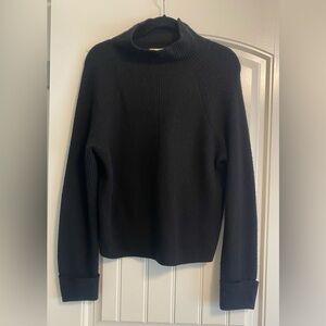 Black Women's Sweater - 100% Merino Wool